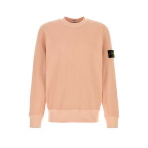 Stone Island Men Salmon Cotton Sweatshirt